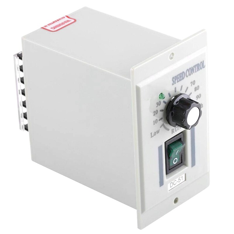 Ac 110V 400W Knob Motor Speed Controller Dc 0-90V Variable Adjust Lathe Control