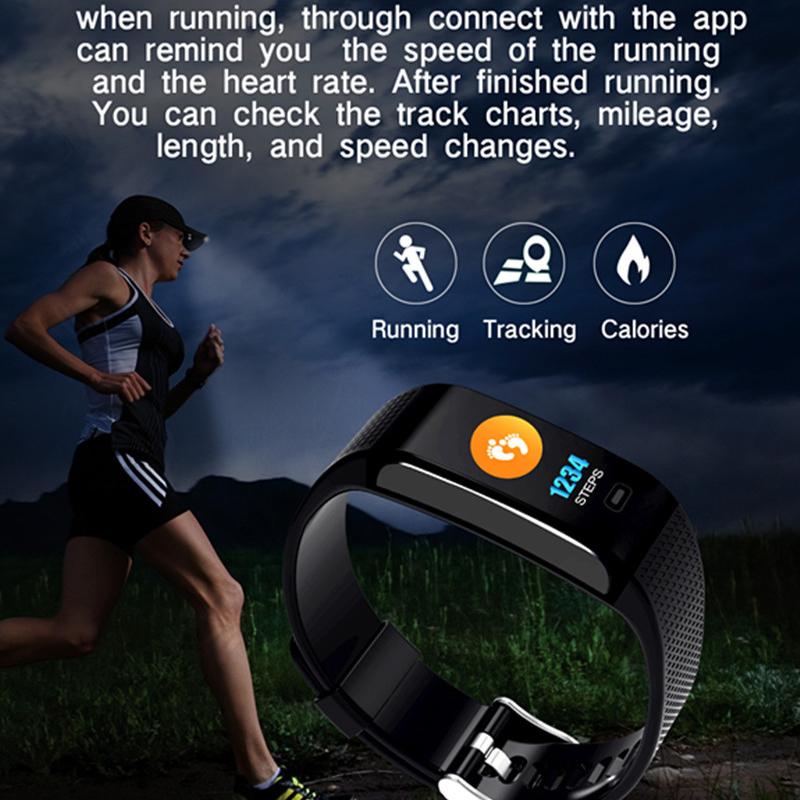 CK18S Smart Band Bloeddruk Hartslag Sport Smart Polsband Fitness Tracker Stappenteller Slimme Armband Vs CK11S