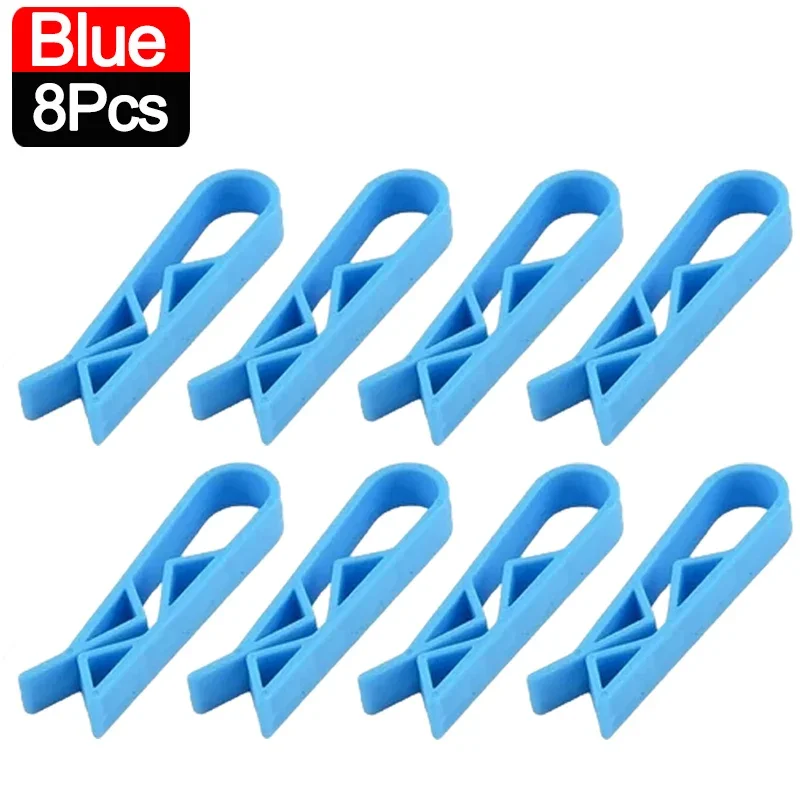 2-50pcs Waste Basket Can Fixation Clip Rubbish Bag Clips Practical Garbage Bag Anti-Slip Holder Clamp Snack Bag Sealing Tools: Burgundy