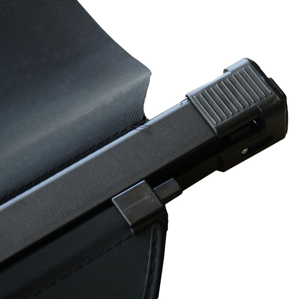 Auto Interieur Cargo Shield Cover Voor Ford Edge Kofferbak Cover Bagagedrager Gordijn Met Pull Gesp Zwart intrekbare