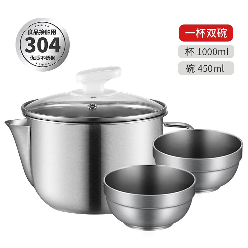 Steel Oil-Separating Soup Pot Kitchen Oil Filter Confinement To Oil And Drink Soup And Filter Oil Artifact Household Stainless: Grey