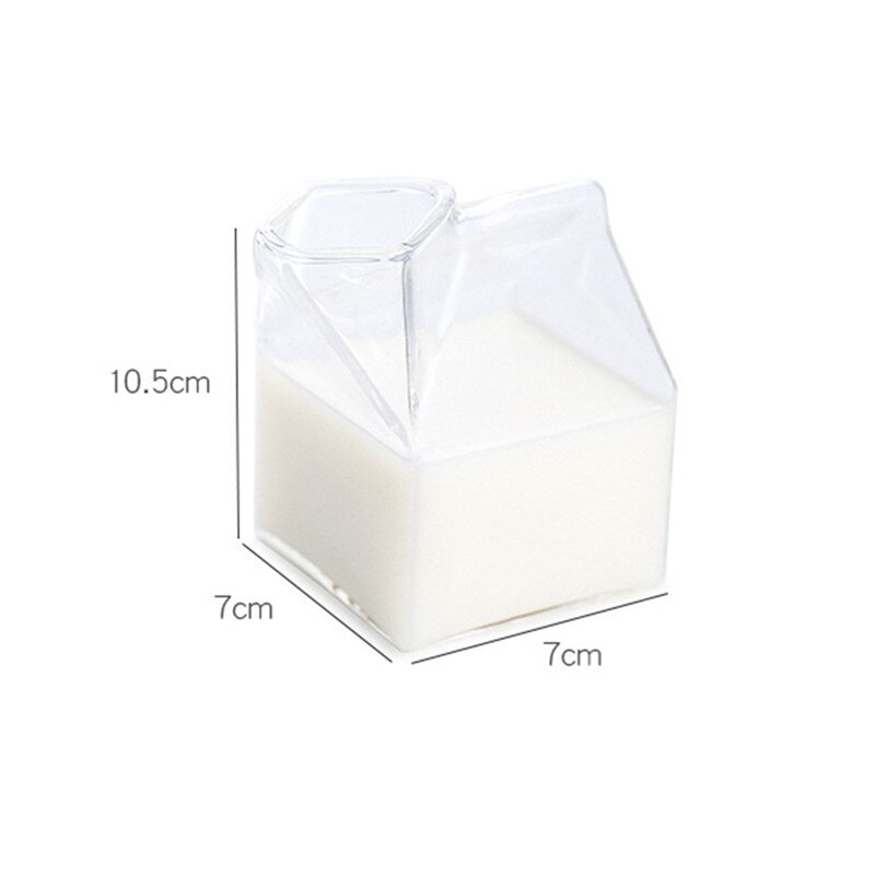 250ml härliga mjölkkoppar glas gräddkanna kanna juice te kaffekopp klarglas mugg mjölkskummare kanna: Default Title