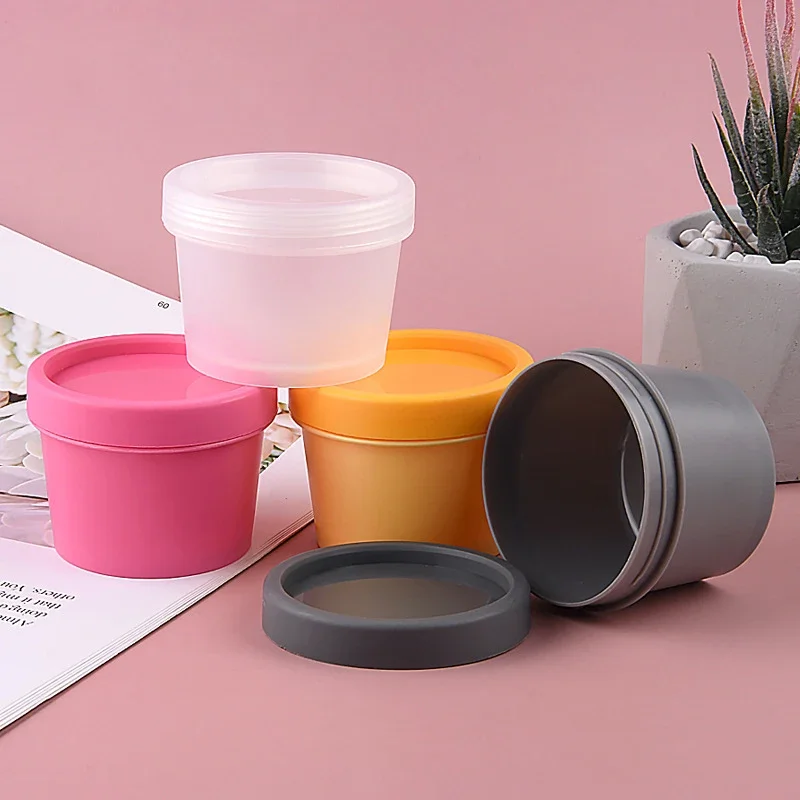 20Pcs 50/100ml Refillable Bottles Large Size Facial Mask Lotion Container Travel Face Cream Jar Cosmetic Box Cosmetic Containers