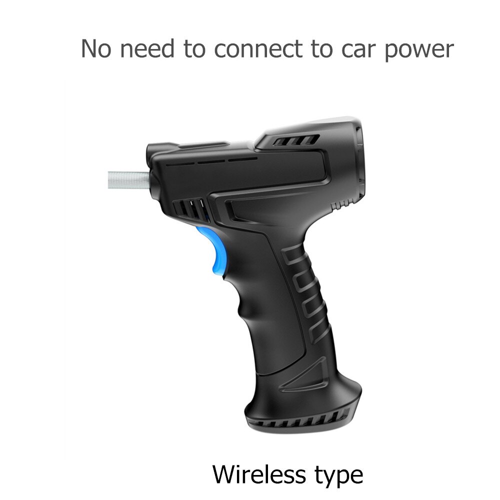 120W Rechargeable Air Compressor Wireless Inflatable Pump Portable Air Pump Car Tire Inflator Digital for Car Bicycle Balls: Wireless Type