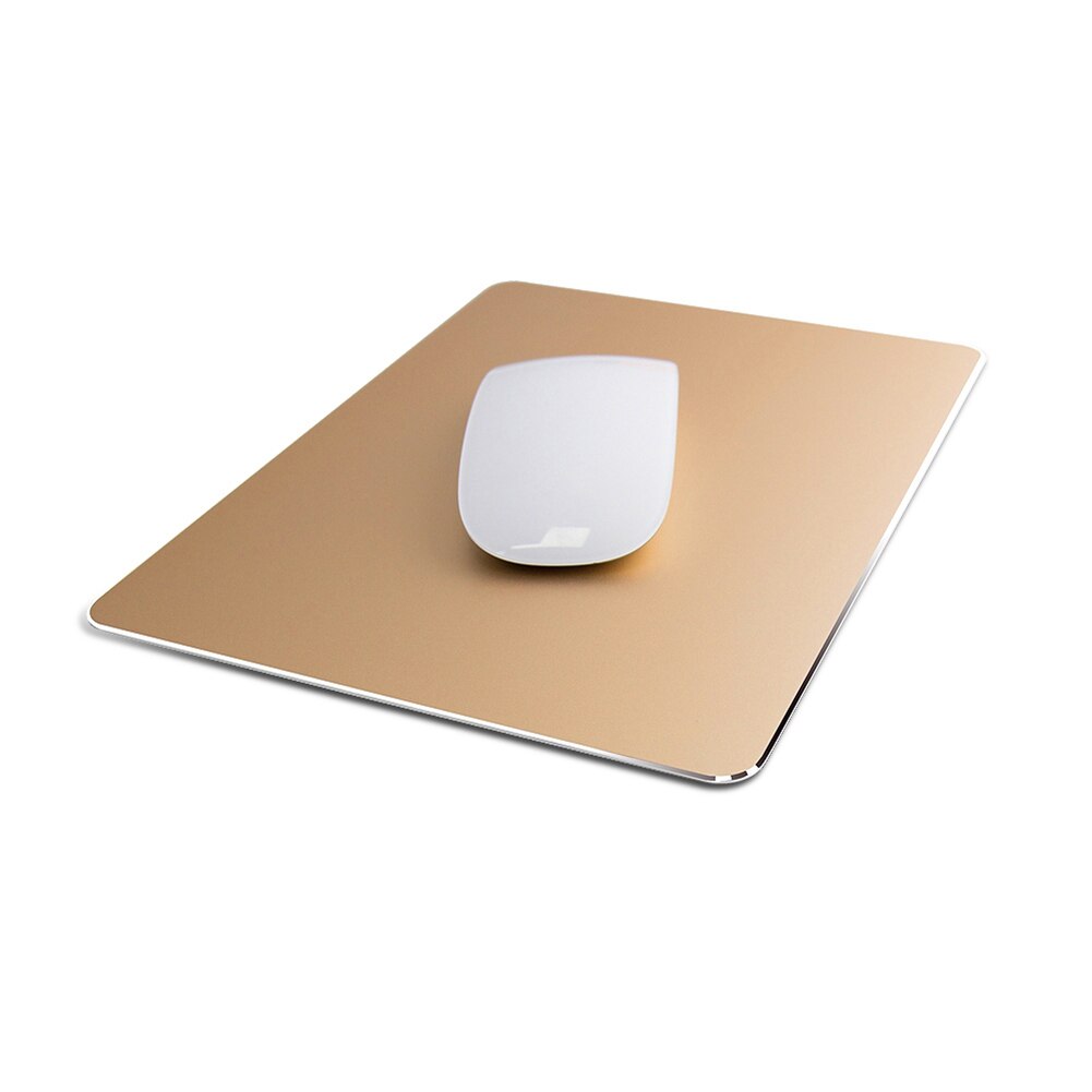 Aluminium Alloy Anti-Slip Mouse Pad Office: Golden