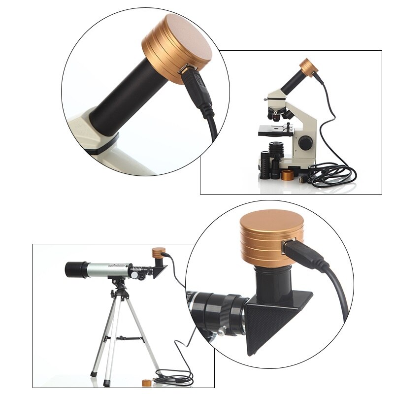 2MP USB Digital Eyepiece Camera Lens Electronic Ocular for Photography Astronomic Telescope Microscope 2.0 MP Image Sensor
