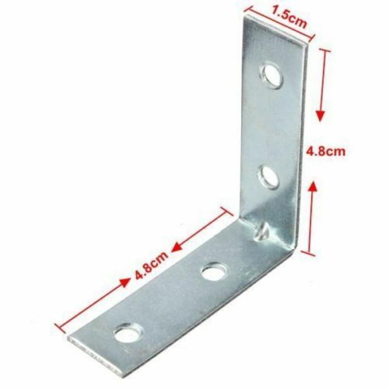 2/5 pcs Stainless Steel Right Angle Bracket Corner Brace Joint Shelf Support L Shape 90 Degrees Connector