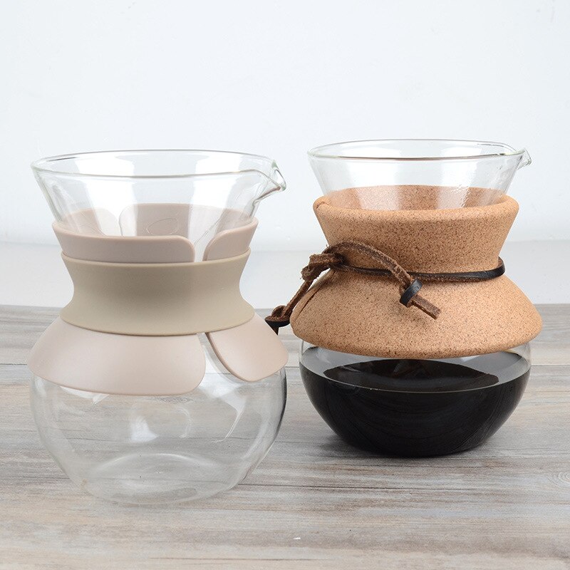 Household Heat-resistant Glass Coffee Sharing Pot Anti-scalding Drip Coffee Pot Hand-made Coffee Pot Set Cloud Pot
