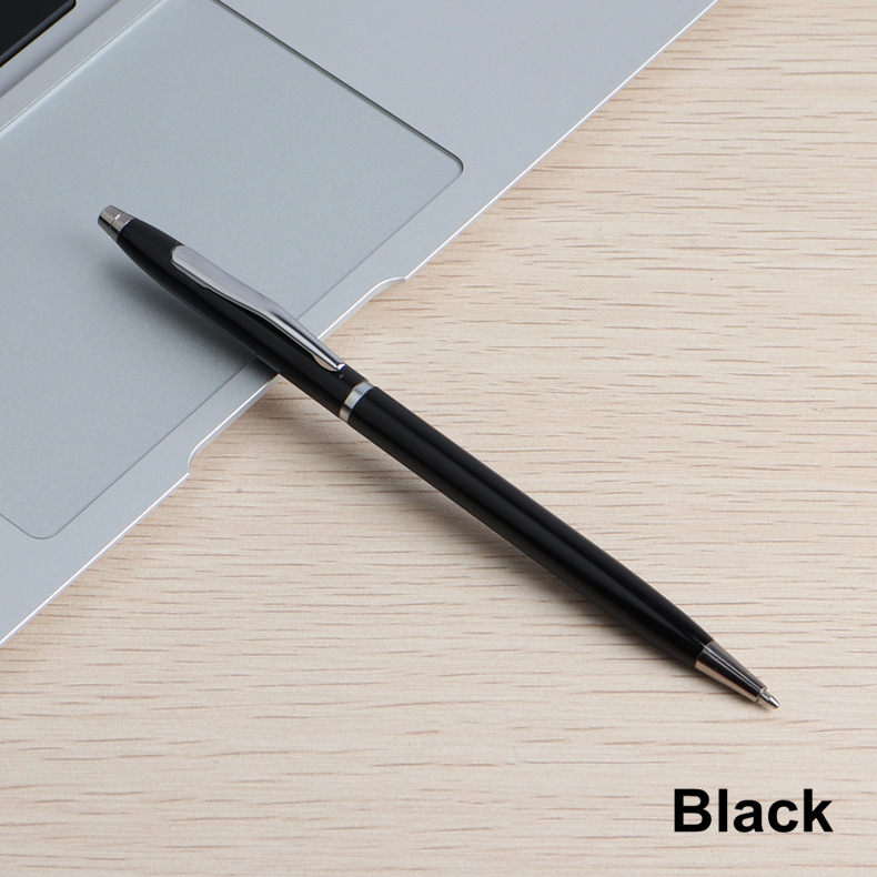 2/11/20/Stck Kugelschreiber Stahl Rotierenden Metall kugelschreiber Kommerziellen Kugelschreiber Für Schule Büro schreibwaren Tinte Schwarz Blau: Schwarz / Blau