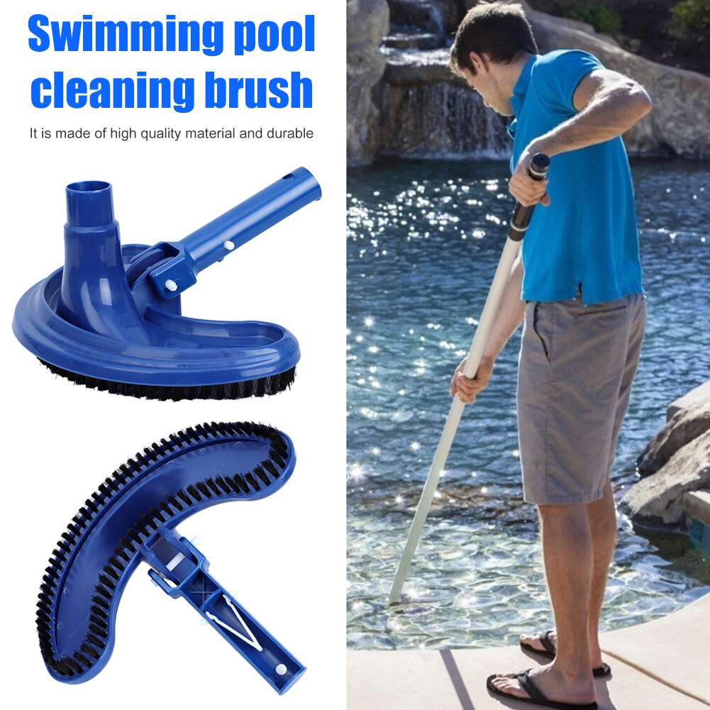Vacuum Head Brush Cleaner Pool Suction Head Brush Cleaner Half Moon Flexible Swimming Pool Cleaning Tool Parts