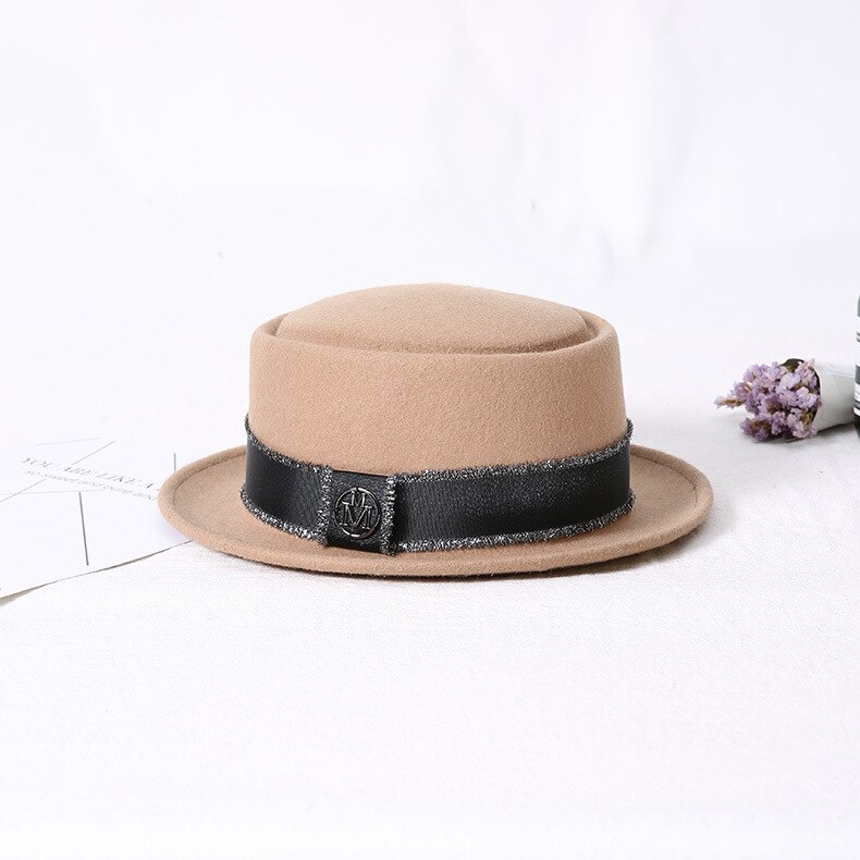 Herr fedora hatt australien ull herr hatt med fläsk paj mössa för klassisk kyrkaull filt hatt