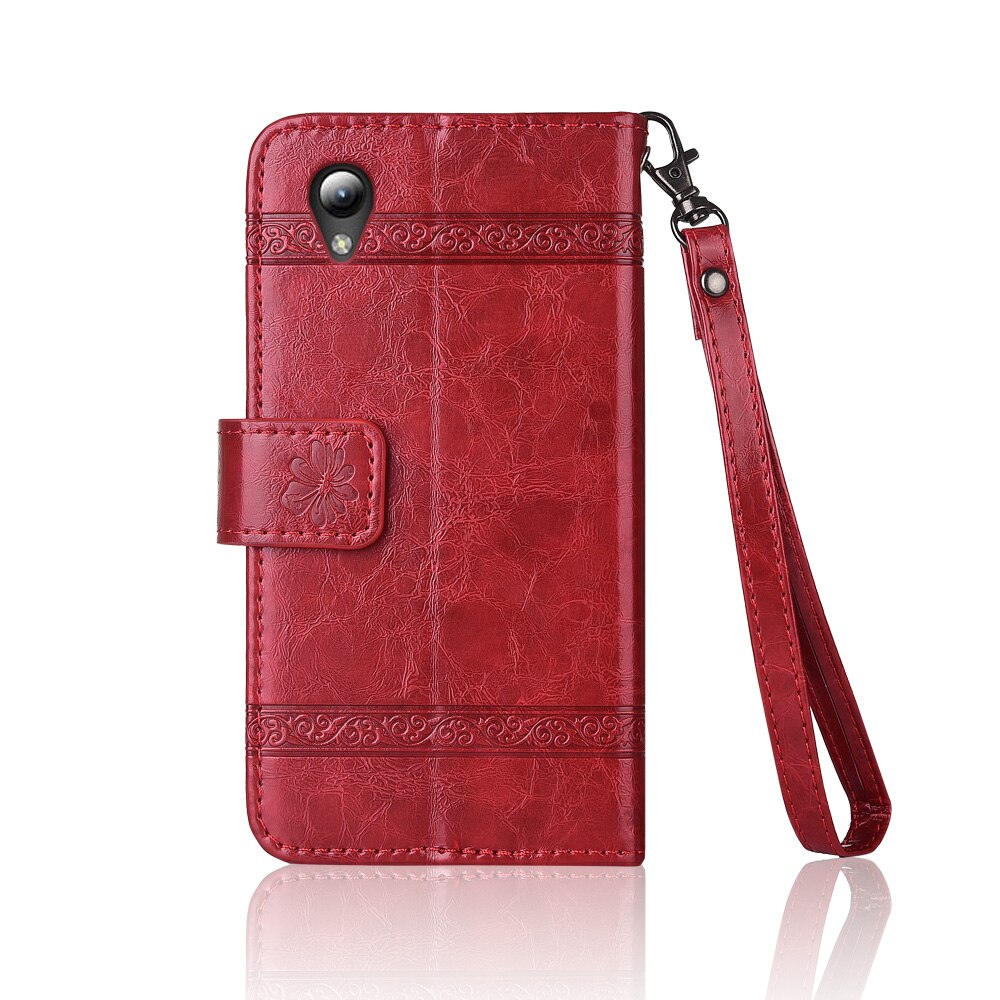 Flip Leather Case For ZTE Blade L8 Fundas Printed Flower 100% Special wallet stand case with Strap