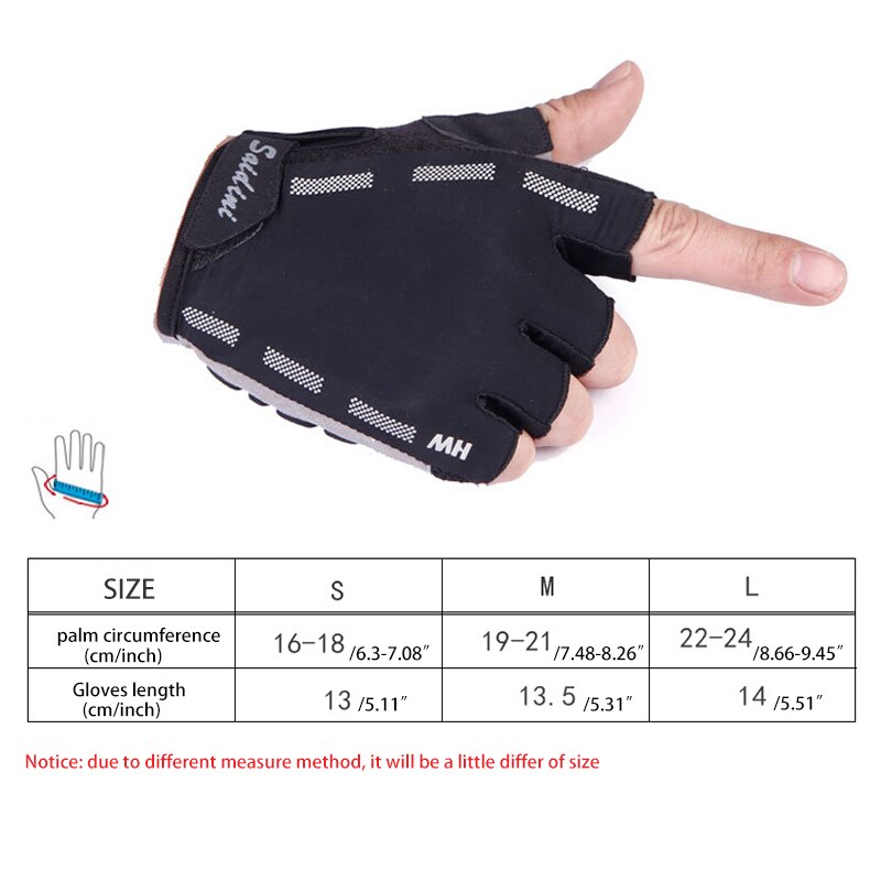 Professionelle Männer halb Finger Fitness Handschuhe Fitnessstudio Radfahren Handschuhe Bodybuilding Gewichtheben Handschuhe Ausbildung Anti-Unterhose Atmungsaktiv