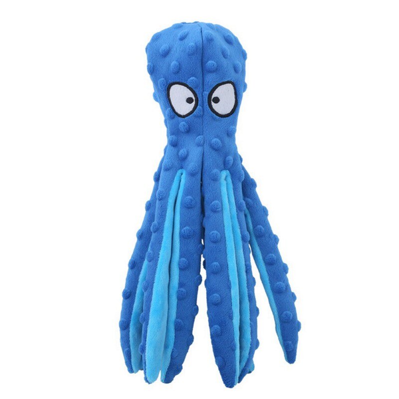 Peluche pieuvre douce pour chien, jouet à mâcher interactif en polaire pour grand chien: JL1509L