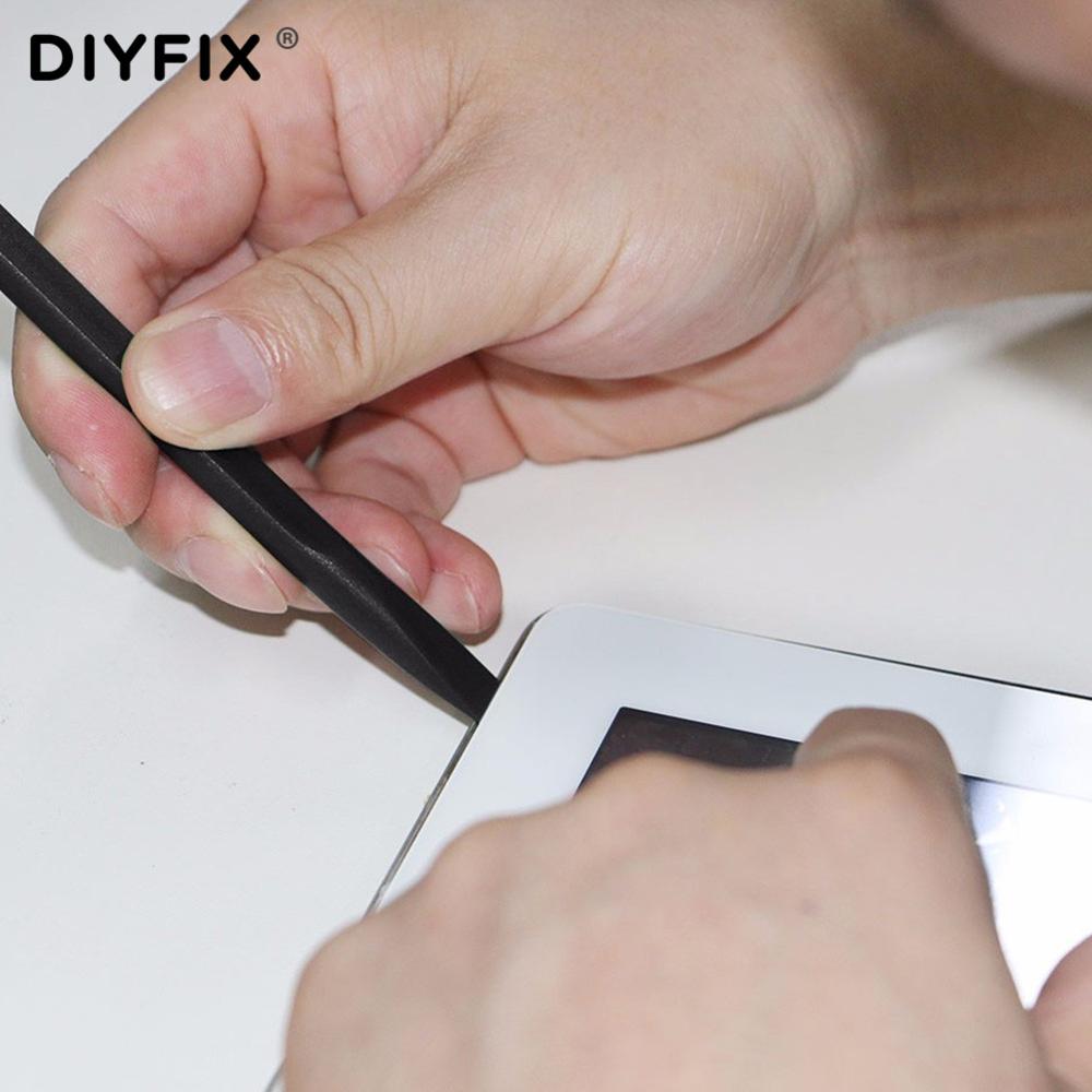 DIYFIX 10Pcs Plastic Crowbar Pry Tool For iPhone Samsung Huawei Mobile Phone Screen Disassembly Spudger Opening Tools Repair Kit