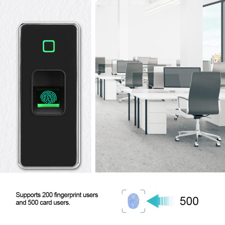 Access Control Kits Metal Access Controller 125KHZ RFID Card Reader Waterproof Fingerprint Door Opener electric conversion kit