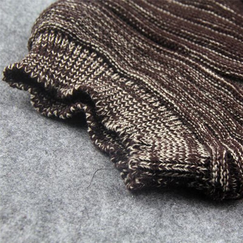 Warmer Knitted Hat Thick Warm Knit Crochet Beanies Winter Hats For Men Women Cap 4 Colors Bonnet With Big Plush Ball