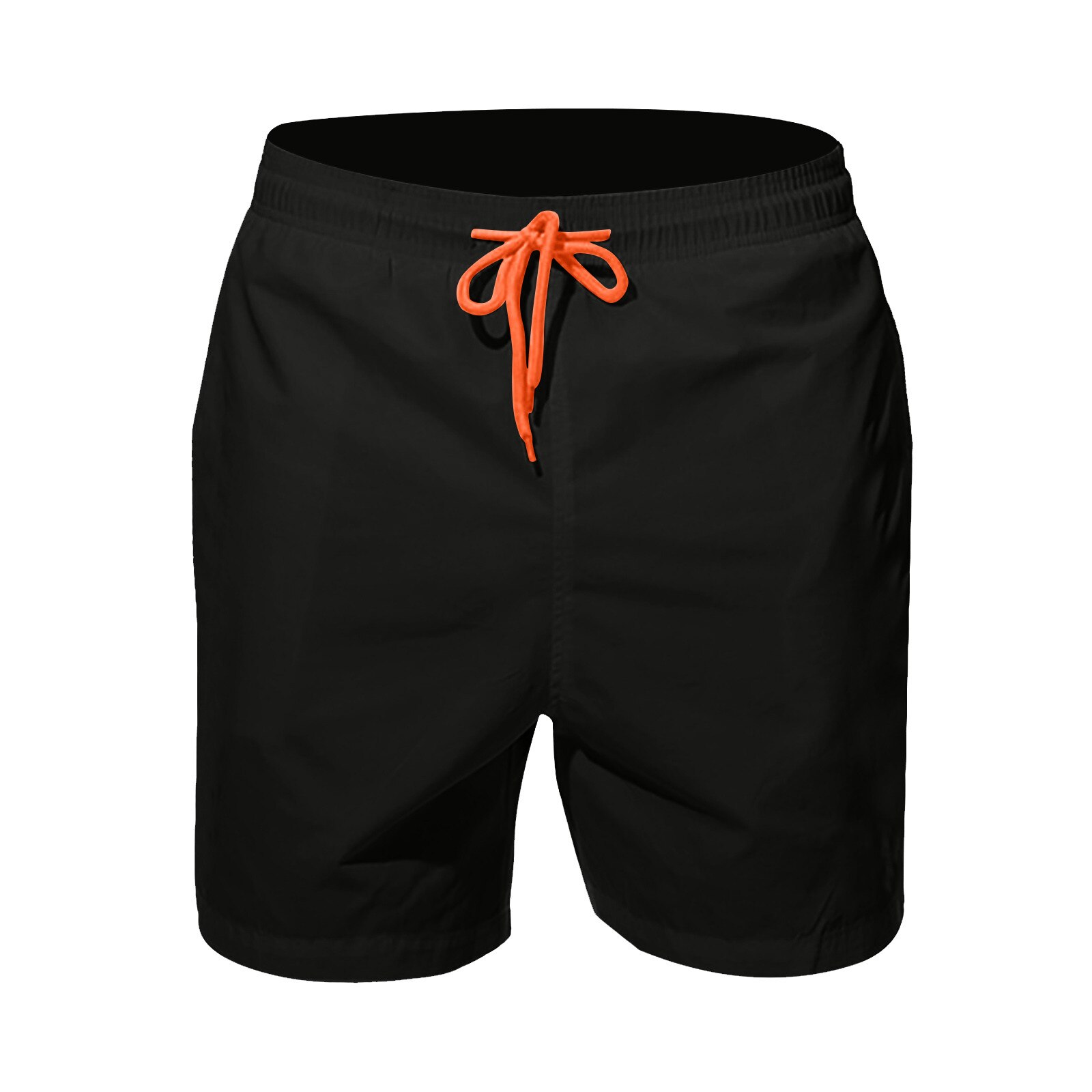 2021 calções masculinos verão de secagem rápida confortável beachwear calções masculinos plus size cor sólida natação curto beachwear praia shorts: Cinza escuro / M