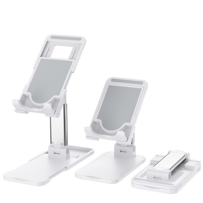 Cmaos Universele Desktop Mobiele Telefoon Houder Stand Voor Iphone Ipad Verstelbare Tablet Opvouwbare Tafel Mobiele Telefoon Desk Stand Houder: 1 Pcs White