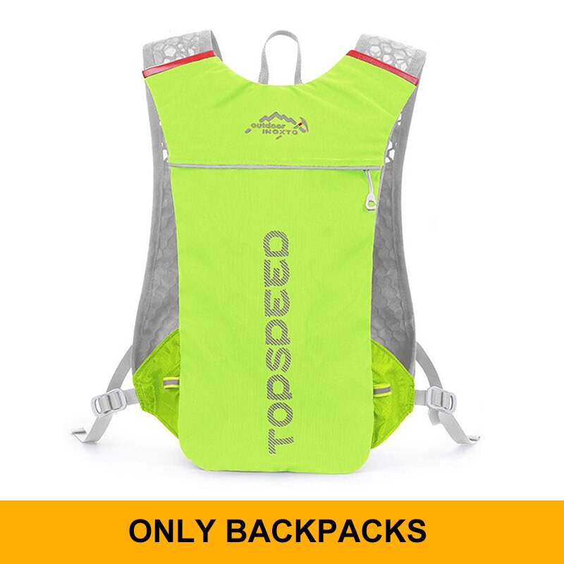 Sac à dos ultraléger pour hommes, gilet d&#39;hydratation, de Jogging, respirant, pour Marathon, vélo, bouteille d&#39;eau, 5l, 500ML: Yellow