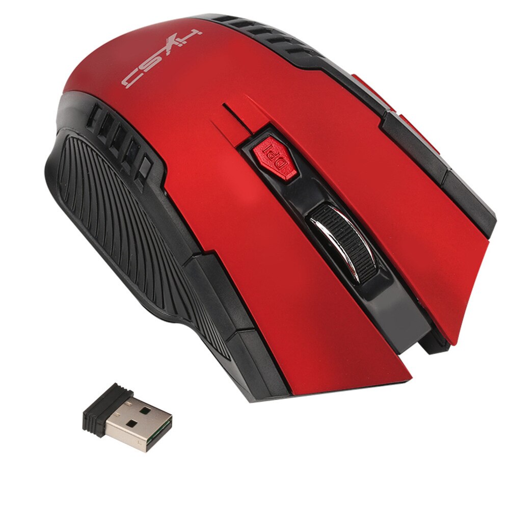 2.4G Mouse Senza Fili Del Mouse USB 2.0 Ricevitore Professionale Retto USB Scroll Mouse per il Computer Portatile Del Mouse Ottico Senza Fili PC Gamer