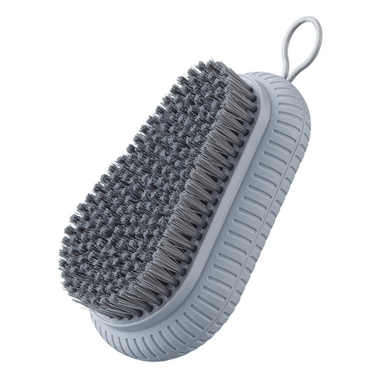Cepillo de cerdas suaves para el hogar, pantalones de lavandería multifuncionales, calcetines para zapatos, lavado a mano, herramienta de cepillo de limpieza de ropa para lavado de baño: Lavanda