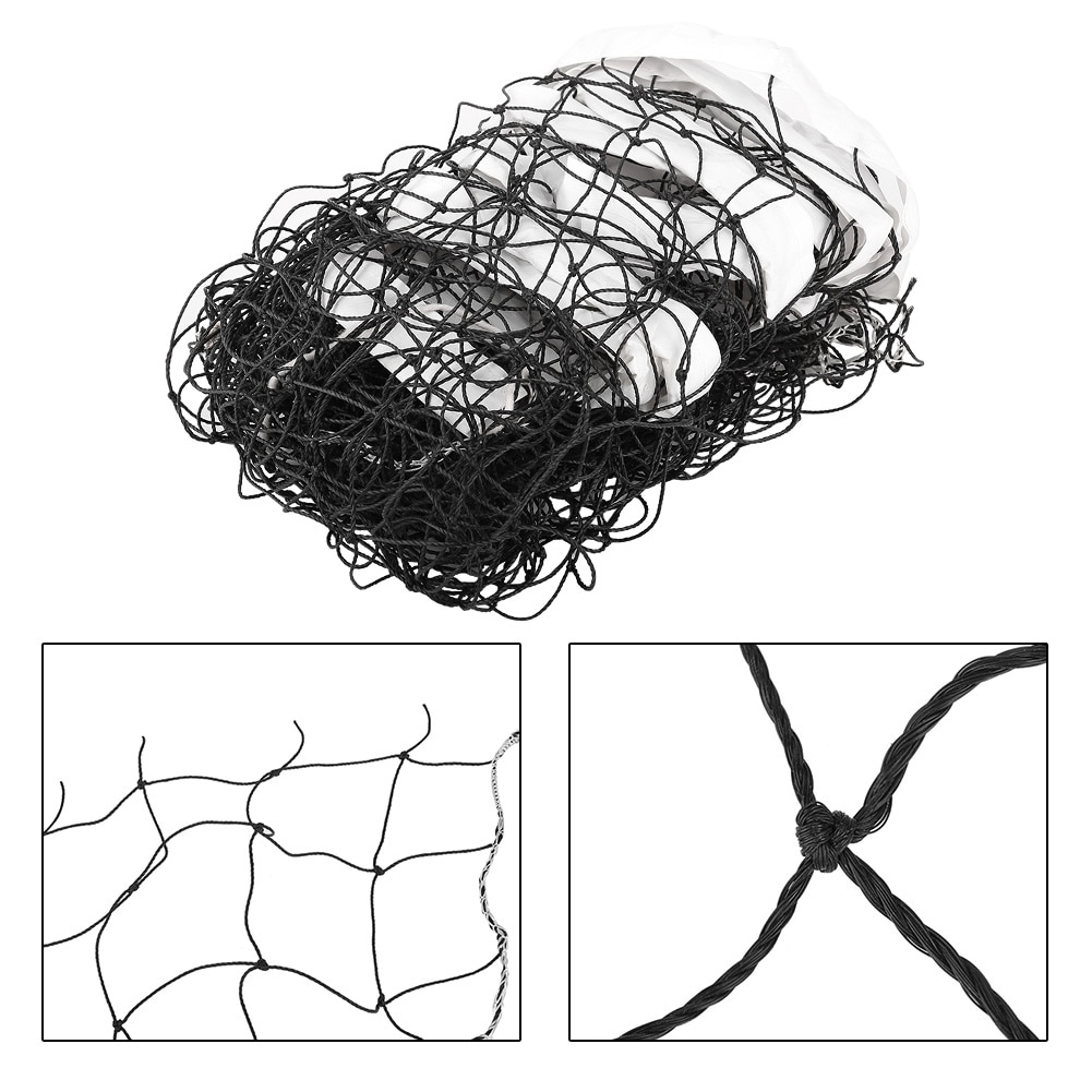 Udendørs indendørs strandnet sportsnet med stålkabel og opbevaringstaske standard officiel størrelse volleyballnet