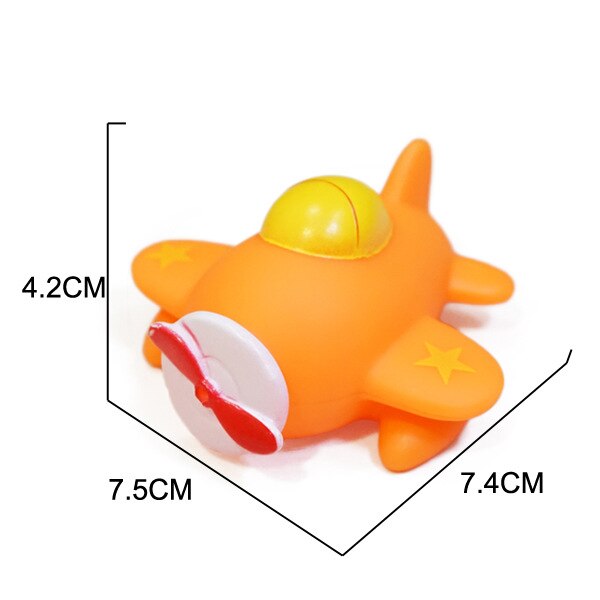 Cold Bath Toy Pool Baby Toy Child Water Colorful Fighter Submarine Train Car Boat Soft Rubber Toy Boy Girl Safety: 9