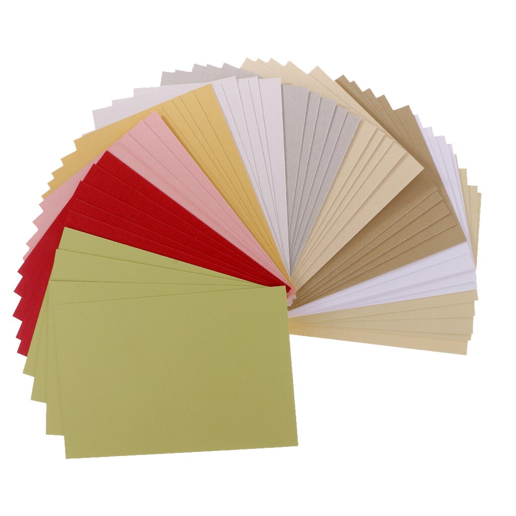50 Stuks Parelmoer Cardstock Papier Ambachten Specialiteit Papier Diverse Kleuren