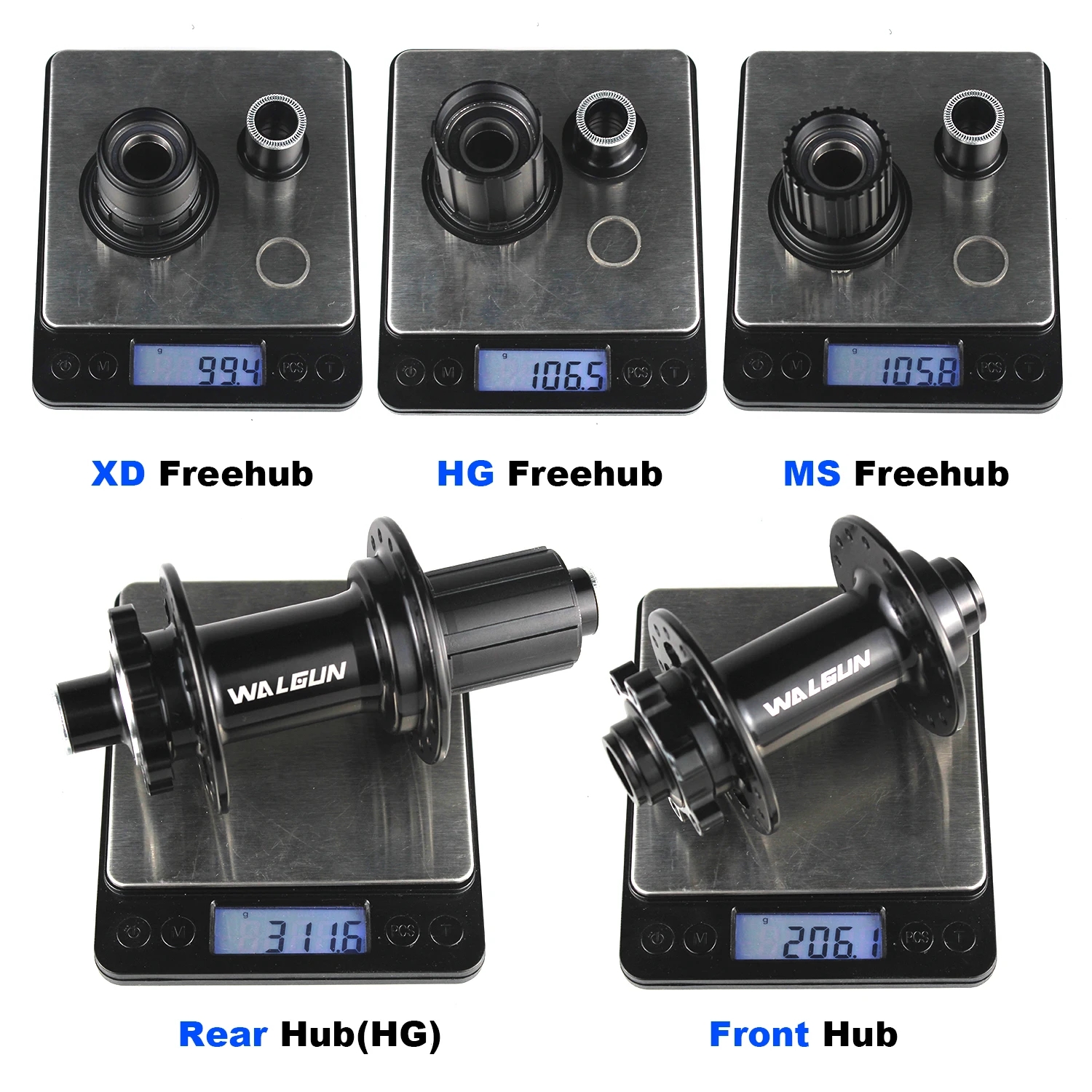 Walgun-MTB Fietsnaven, 6 Pallen, 3 Tanden, 120 Klik Boost Hub, 28H 32H 36H, Voor 110*15, Achter 148*12, HG MS XD 8 9 10 11 12 Speed
