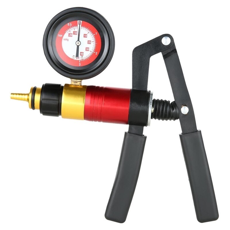 21Pcs Handheld Vacuum Pump Set Tester For Automotive With Adapters Brake Bleeder Test Kit: Default Title