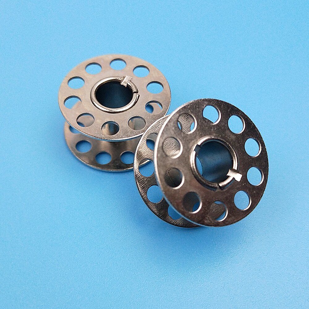 10pcs/lot Bobbins Spools Plastic Metal Home Sewing Craft Empty Bobbin Spool For Singer Brother Sewing Machine Tools