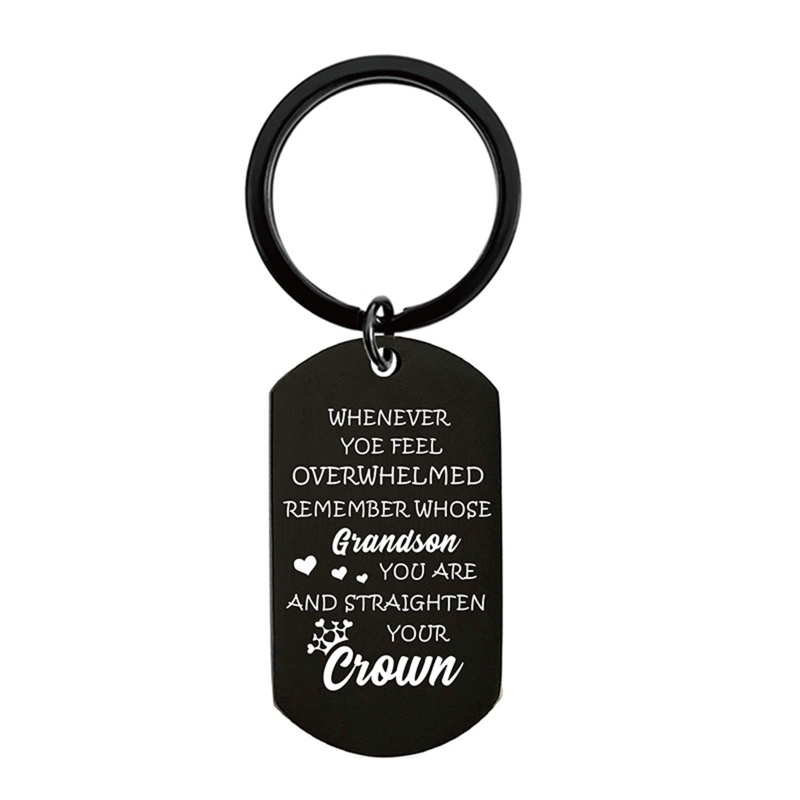 To Your Love Grandson Keychain Supplies Love Pendant Jewelry Bright Color To Your Love Grandson Keychain D5QA: BK-24