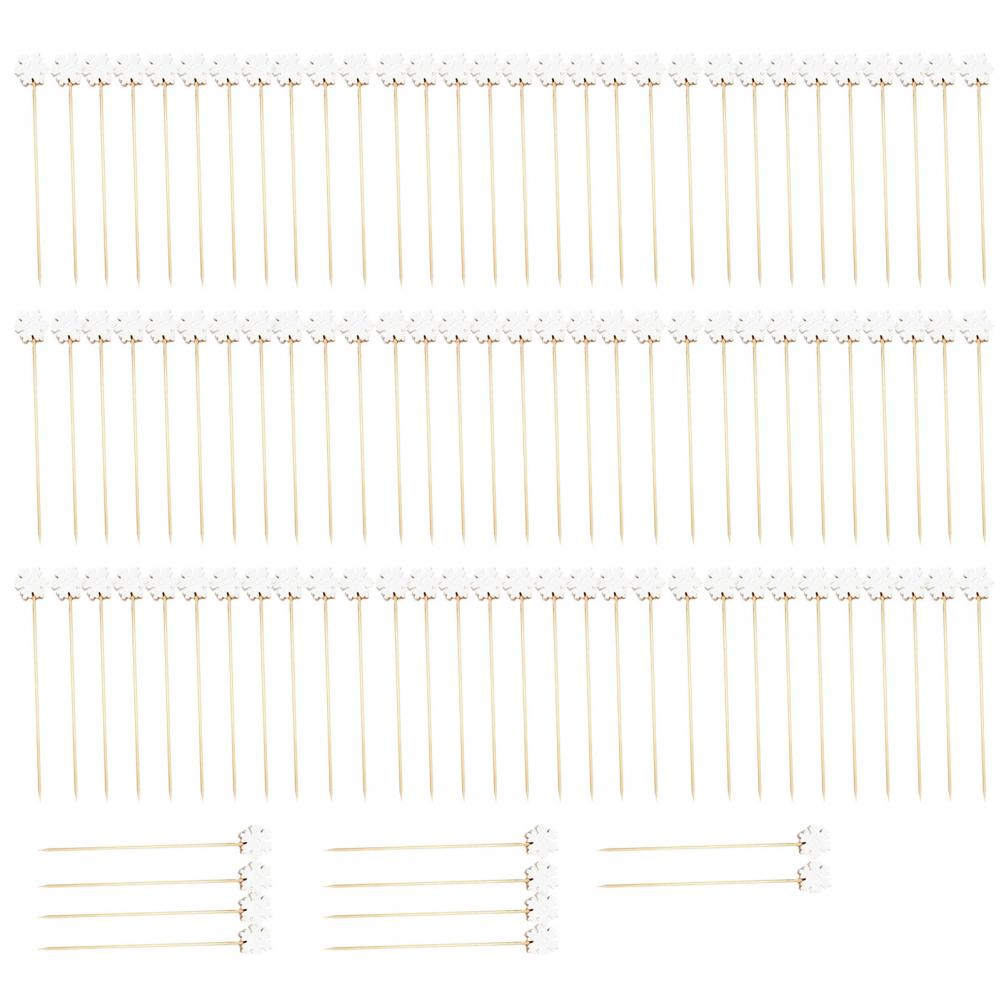 Wide Application 100Pcs Durable Appetizers Wedding Party Toothpicks Safe Cocktail Toothpicks Fancy for Christmas Decor