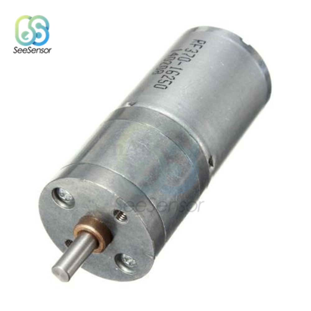 Geared Motor DC Motor 12V Electric Engine Reduction Motor High Torque 60RPM