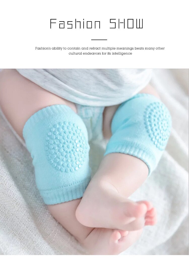 Baby gennemsøgning skridsikre knæpuder beklædningstilbehør småbørn benvarmere sikkerhed beskyttelsesbetræk småbørn lærer at soc