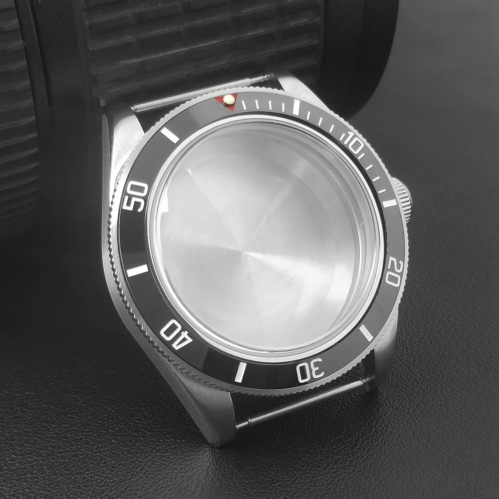 Neiton 39mm Silver Sterile Watch Case Domed Sapphire Glass Fit NH35 NH36 NH34 Movement: WHITE