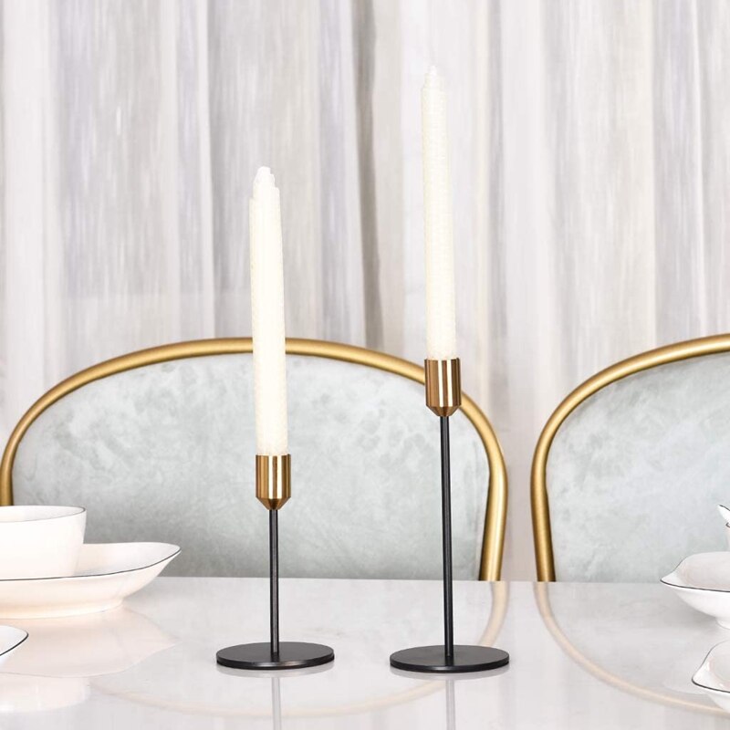 Absf Kaars Houder, Kandelaar Houders, Set Van 3 Moderne Decor Kaars Staat Voor Taper Kaarsen, past 3/4 Inch Dikke Kaarsen