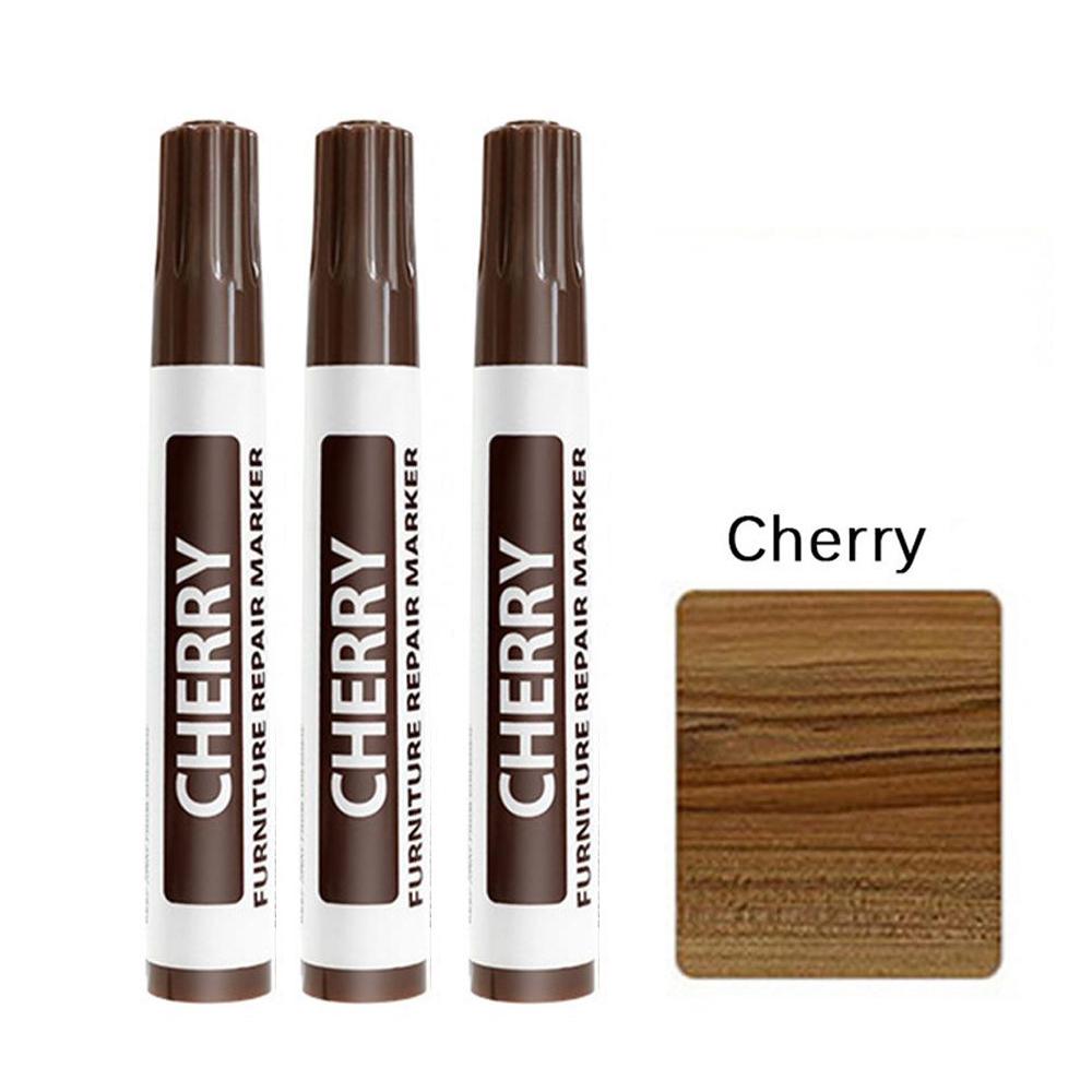 3 Teile/satz Möbel Reparatur Stift Holz Marker für Kratzer Chips und berühren-UPS Wasserdichte Holz Füllstoff für Schränke Tische BöHöhle: Gelb