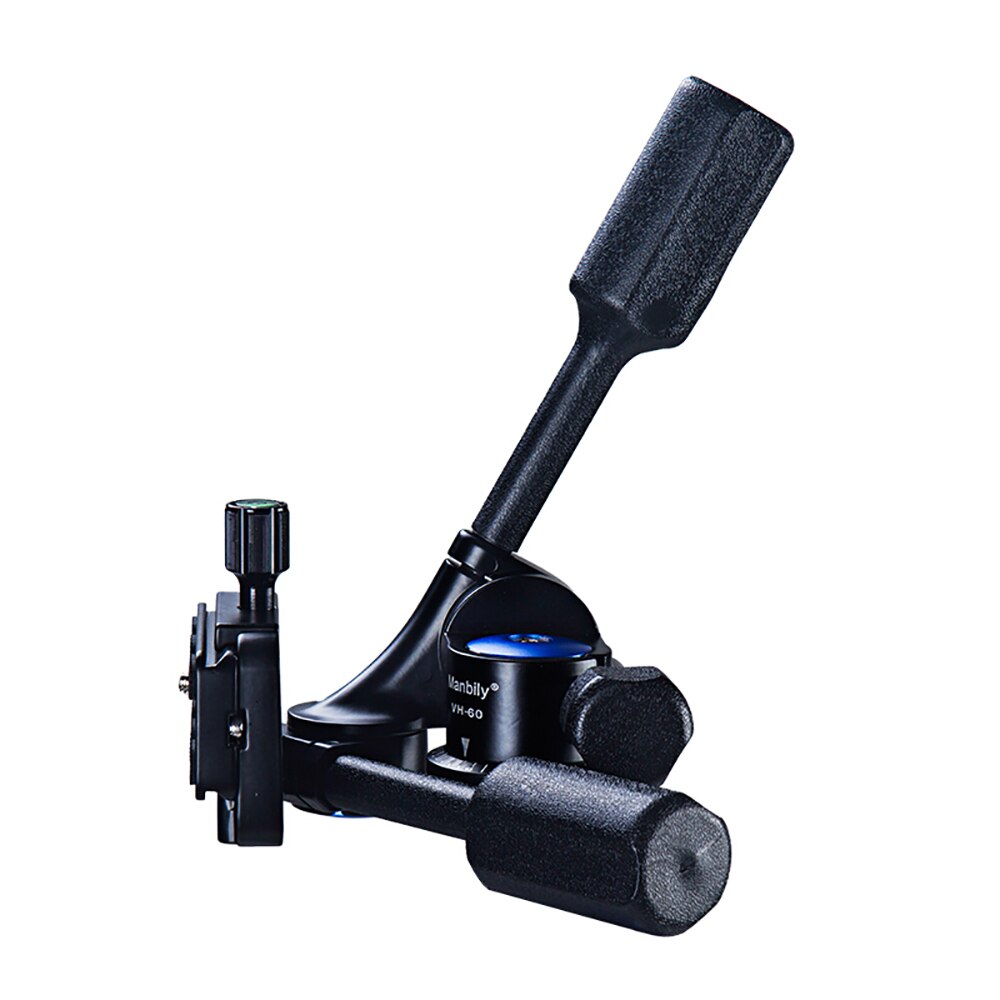 Manbily VH-60 Double Handle Aluminum 3D Hydraulic Damping Tripod PTZ Panoramic Shooting tripod head