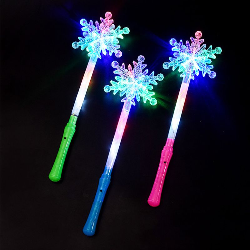 Blinkende Lichter up Glow Sticks Partei Weihnachten Stern Schneeflocke Blinkt Sticks