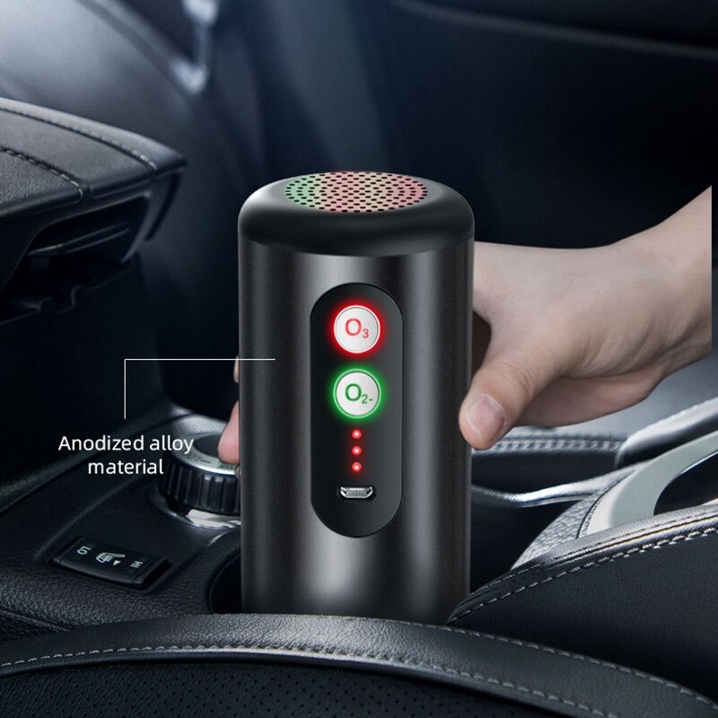 Mini Ozone Generator Deodorizer Air Purifier USB Rechargeable Portable Air Space Clear Odor for Office Car Room