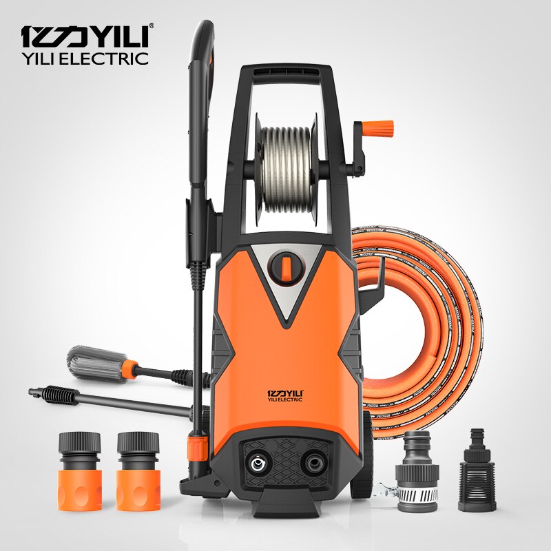 220V 50Hz brushless induction motor high pressure washing machine portable car washer floor cleaning 1800W 100-140bar 6.5LPM
