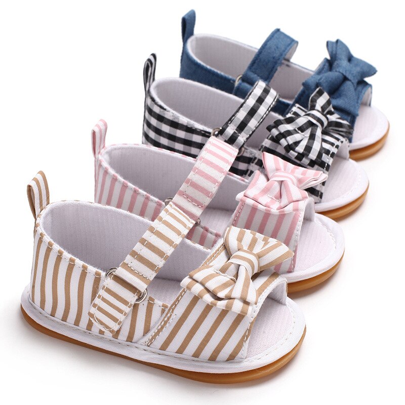 Newborn Shoes canvas Toddler Infant baby girl sandals soft bottom First Walker C473 4colors TX02