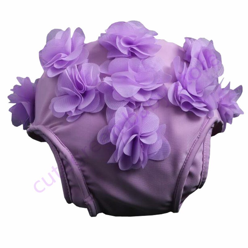 waterproof polyester baby swim diaper for girl;washable baby pool pant for swimming;reusable baby swimming nappy swimming diaper: Purple / XL