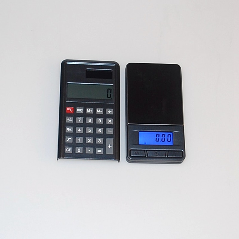 Mini Pocket Electronic Calculator Scale 200g 0.01g Portable Precision Digital Jewelry Gold Gram Scales Blue LCD Weight Balance