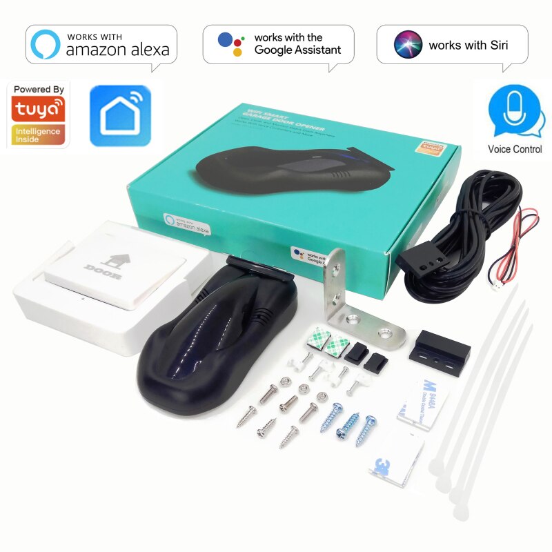 Smart WIFI Garage Door Remote Control Opener Universal Infrare Wireless Voice Control With Alexa Google Home Via Smart Life Tuya