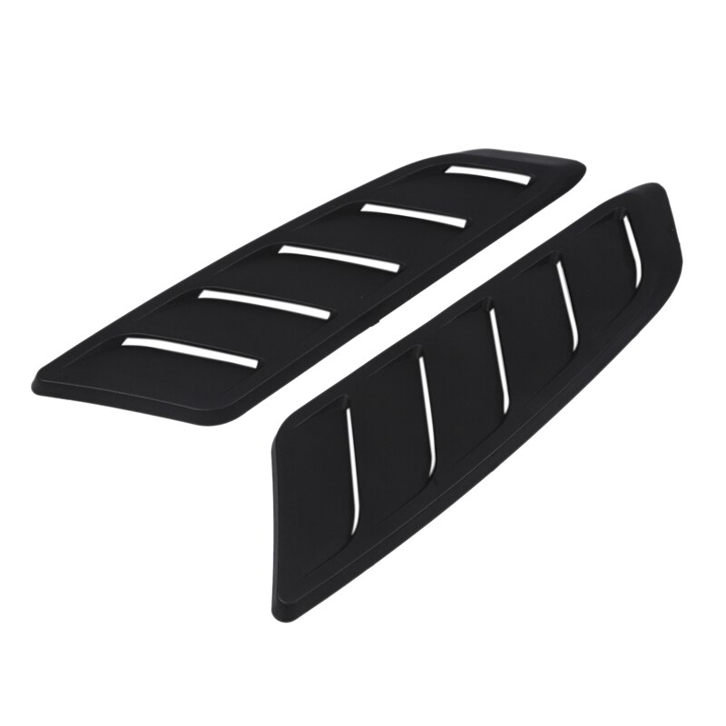 Universal Hood Louvers Panels Air Flow Vent Cover Car Roof Decorative Intake Hood Scoop 2Pcs EP-TFTY110