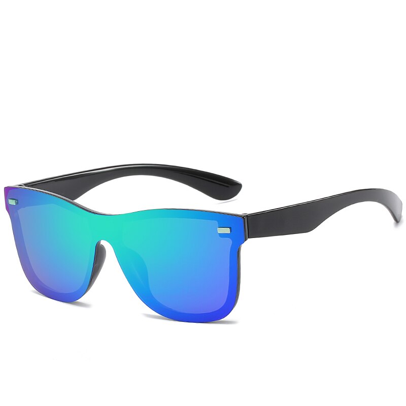 D & t solbriller ét stykke trend personlighed briller brandbeskyttelse reflekterende rammeløs solbrillefri  uv400: C4
