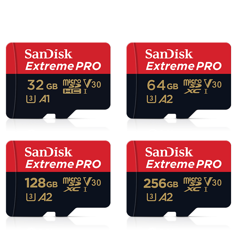 Tarjeta SanDisk Extreme Pro Flash de 128GB, tarjeta Micro SD SDXC UHS-I de 400GB, 256GB, 64GB, U3, V30, adaptador de tarjeta de memoria TF para cámara DJI